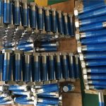 sus 304l en1.4306 ss fastener hex-rigliloj iso4014 duona fadeno